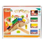 Playset Οχημάτων Woomax 30 Τεμάχια 4 Μονάδες 100 x 8 x 45 cm