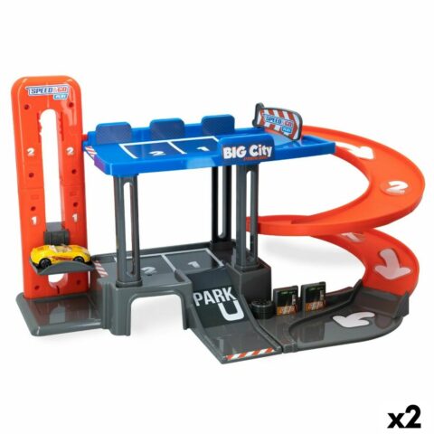 Γκαράζ Parking με Οχήματα Speed & Go 2 επίπεδα 48 x 27 x 24 cm (x2)