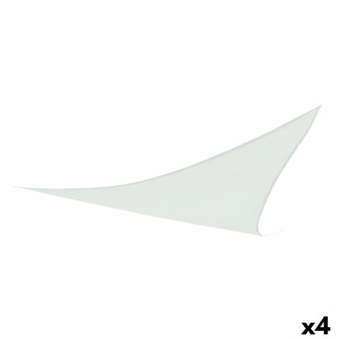 Η σκιά πλέει Aktive Τριγωνικό Λευκό 500 x 500 cm (4 Μονάδες)