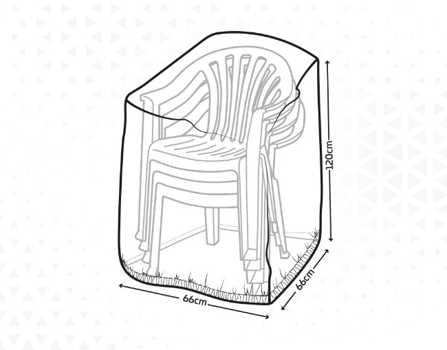 Κάλυμμα για Καρέκλα Aktive 66 x 120 x 66 cm πολυαιθυλένιο (x6)