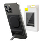 Baseus Foldable Magnetic swivel stand holder for iPhone MagSafe (black)