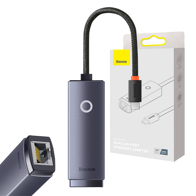 Baseus Lite Series USB-C to RJ45 network adapter