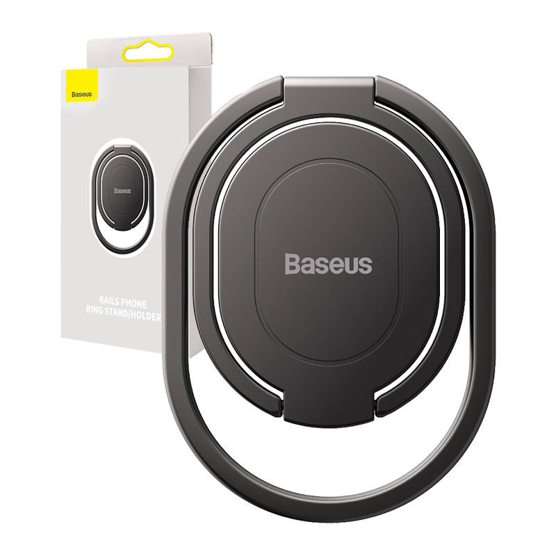 Baseus Rails Ring holder for smartphones (Gray)