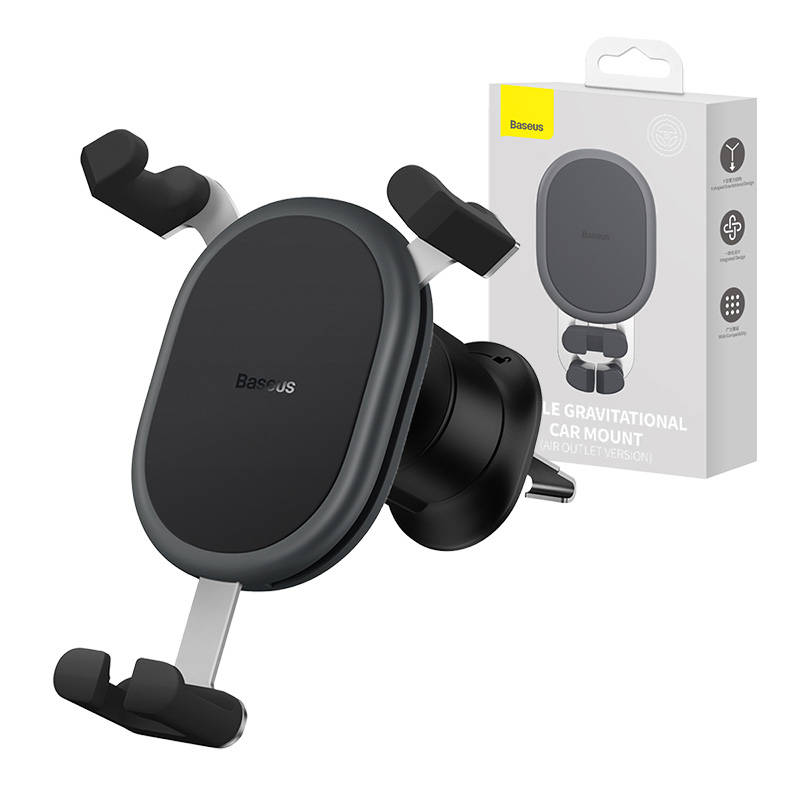 Baseus Stable gravity holder on the grid (black)