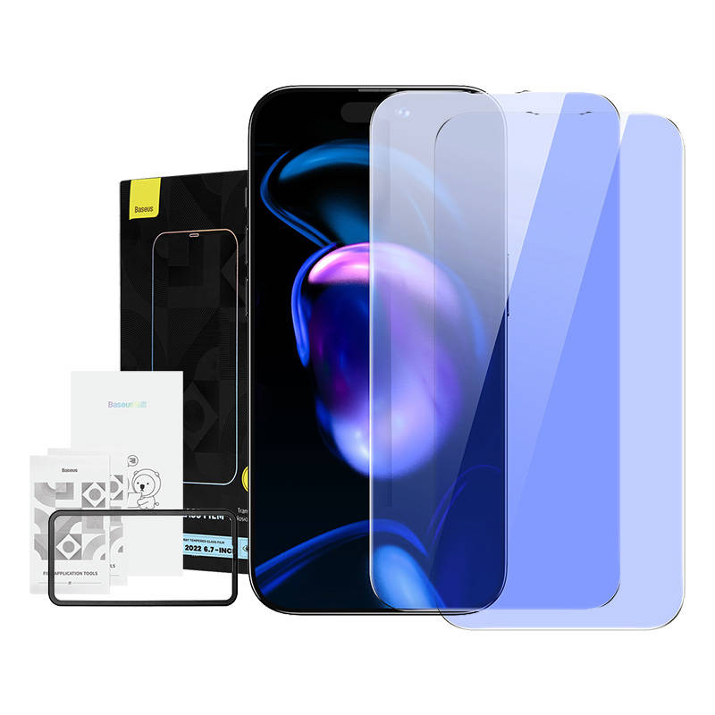 Baseus Tempered Glass Anti-blue light 0.3mm for iPhone 14 Pro Max (2pcs)