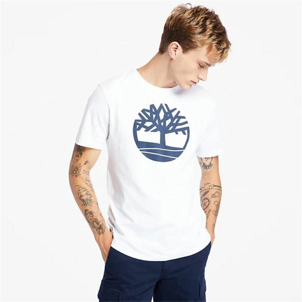 Μπλουζάκι Timberland Tree Logo Λευκό Άντρες