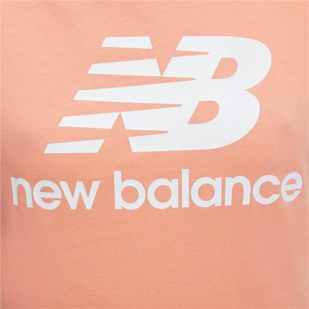 Μπλουζάκι New Balance Essentials Stacked Ροζ