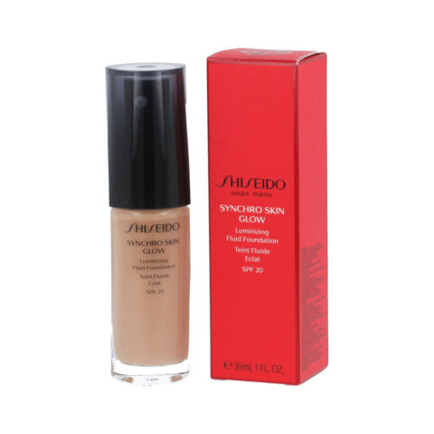 Υγρό Μaκe Up Shiseido Synchro Skin Glow Nº 05 rose Spf 20 30 ml