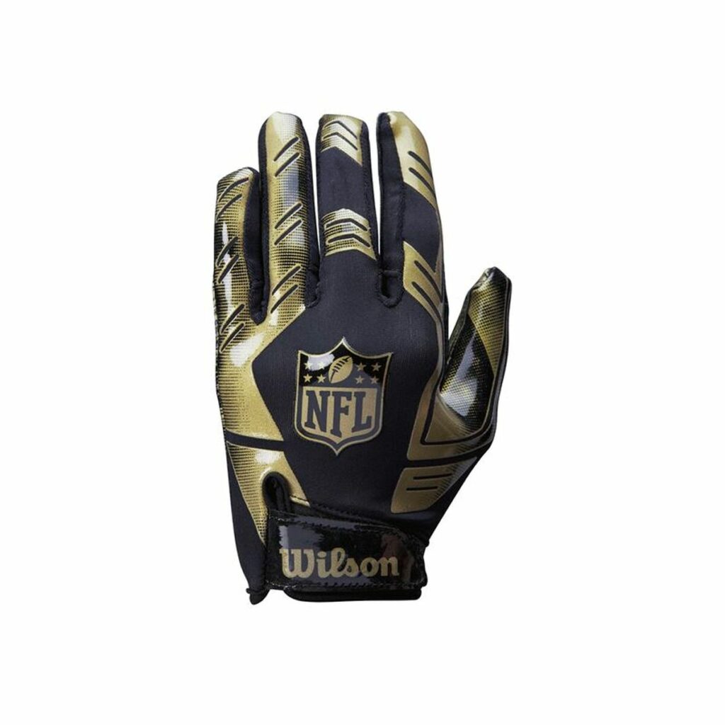 Receiver gloves Wilson NFL Stretch Fit Μαύρο