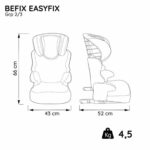 Καθίσματα αυτοκινήτου Nania Befix booster II (15-25 kg) III (22 - 36 kg) Γκρι