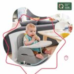 Καρεκλακι φαγητου μωρου Badabulle Sitzerhöhung 15 kg Λευκό/Γκρι