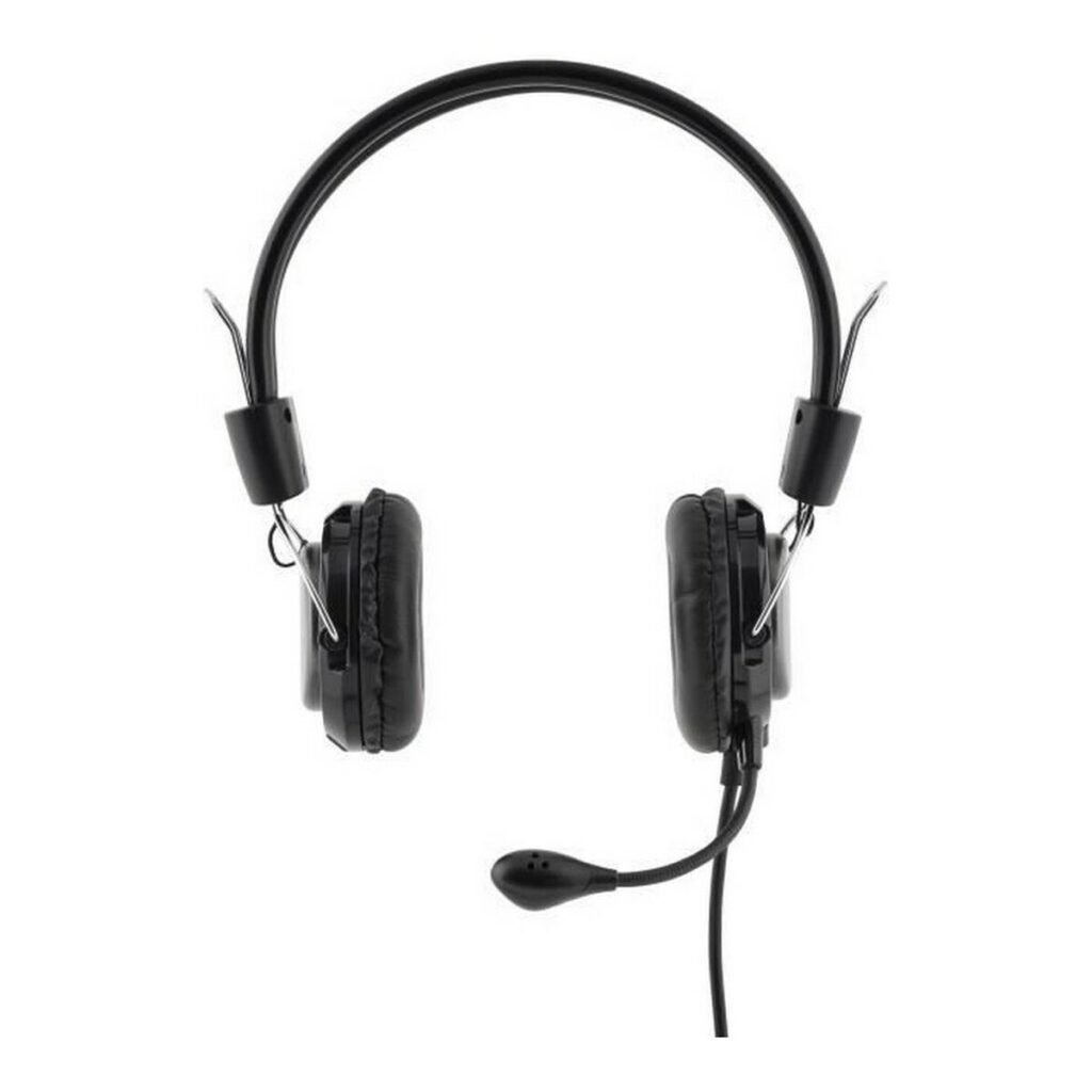 Ακουστικά με Μικρόφωνο Bluestork MC-201 Μαύρο/Ασημί