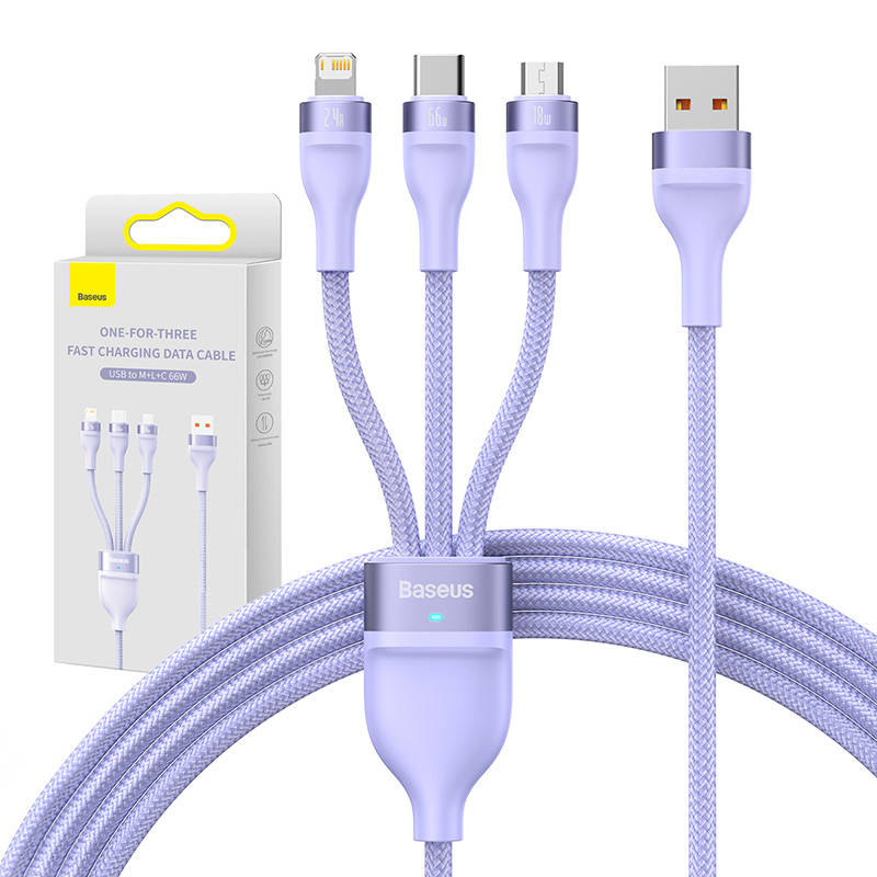 3in1 USB cable Baseus Flash II Series