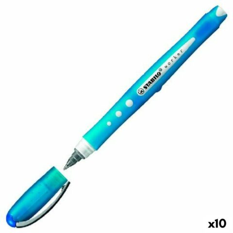 Στυλό υγρού μελανιού Stabilo Roller Worker Μπλε 0