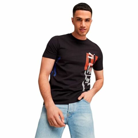 Μπλουζάκι Puma Classics Μαύρο Για άνδρες και γυναίκες