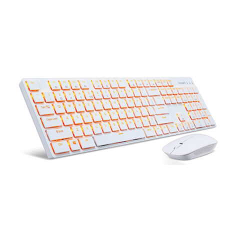 Ασύρματο Πληκτρολόγιο και Ποντίκι Acer GP.ACC11.013 Λευκό QWERTY