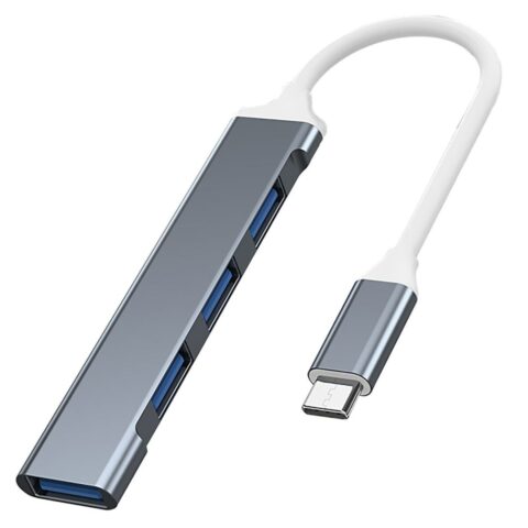 USB Hub Vakoss TC-4125X Ασημί