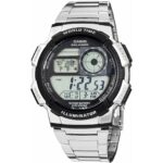 Unisex Ρολόγια Casio AE-1000WD-1AVEF Ψηφιακό Ακρυλικό Ασημί Μαύρο