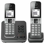 Ασύρματο Τηλέφωνο Panasonic KX-TGD322 Λευκό Μαύρο Μαύρο/Γκρι