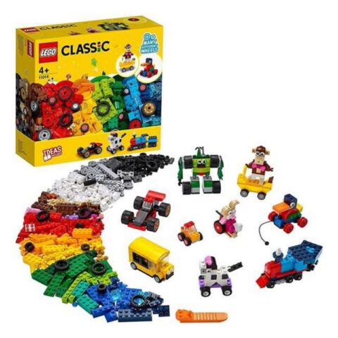 Playset Οχημάτων   Lego 11014 Classic Bricks and Wheels First Building Set with Car