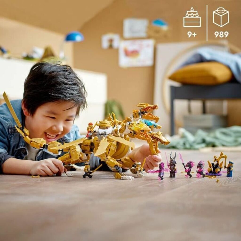 Playset   Lego NINJAGO 71774 Lloyd's Golden Ultra Dragon with Kai and Zane         989 Τεμάχια