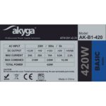 Τροφοδοσία Ρεύματος Akyga AK-B1-420 420 W ATX RoHS CE REACH