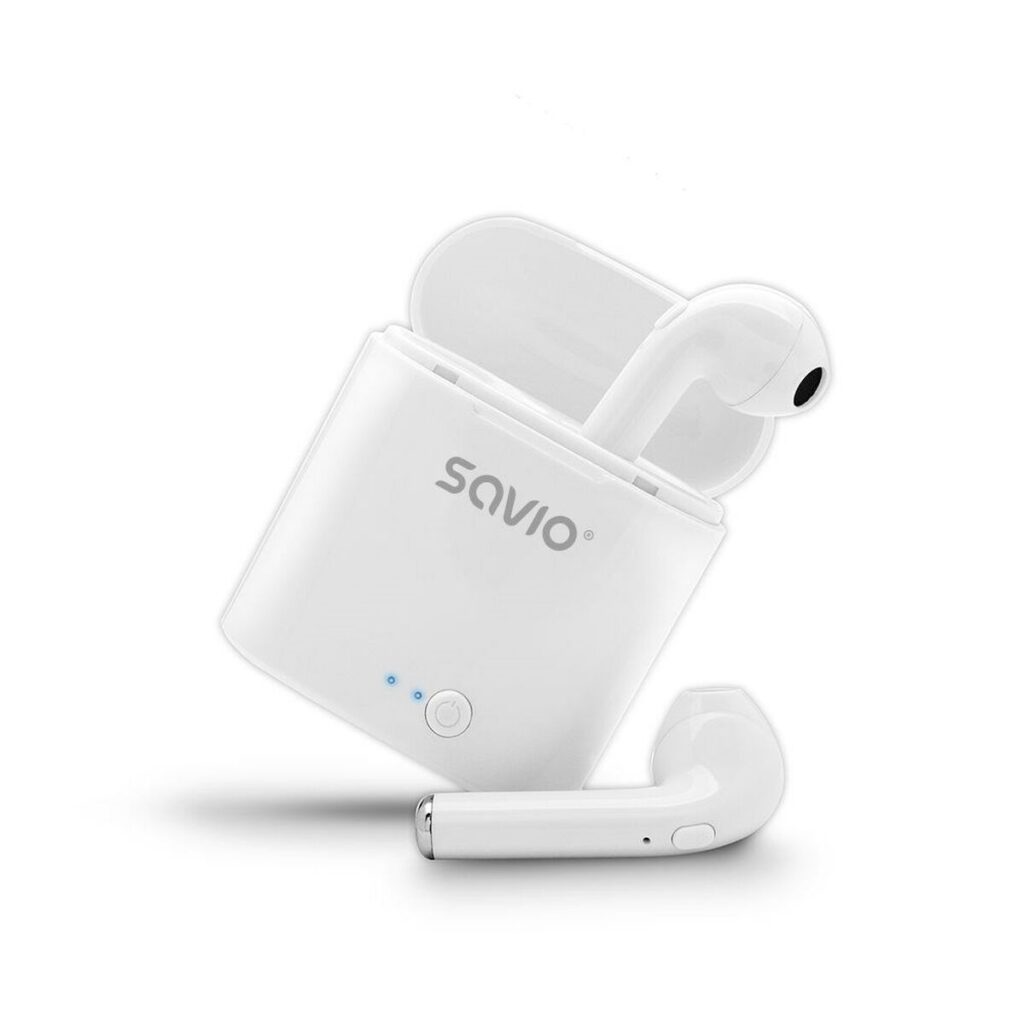 Ακουστικά in Ear Bluetooth Savio TWS-01 Λευκό