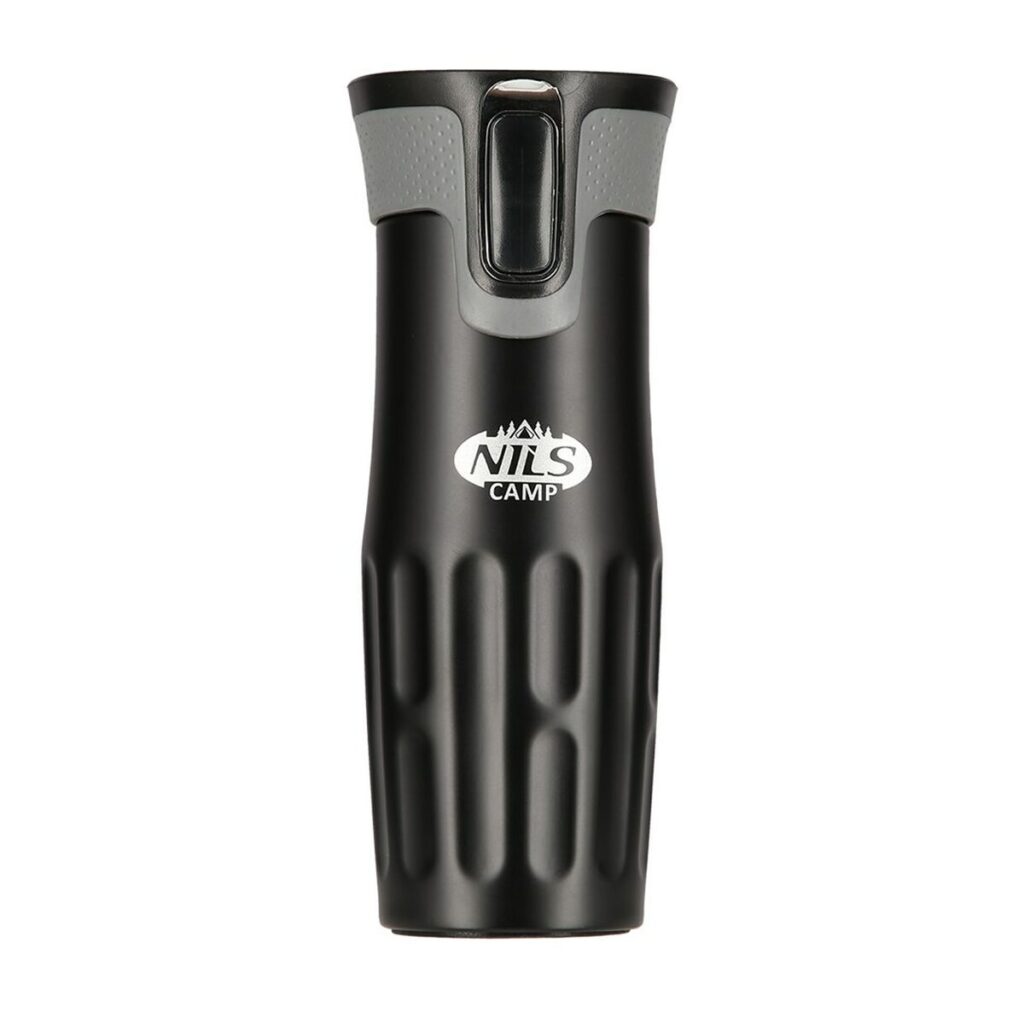 Θερμοσ Nils NCC06 Μαύρο Ανοξείδωτο ατσάλι Φυσικό καουτσούκ 420 ml