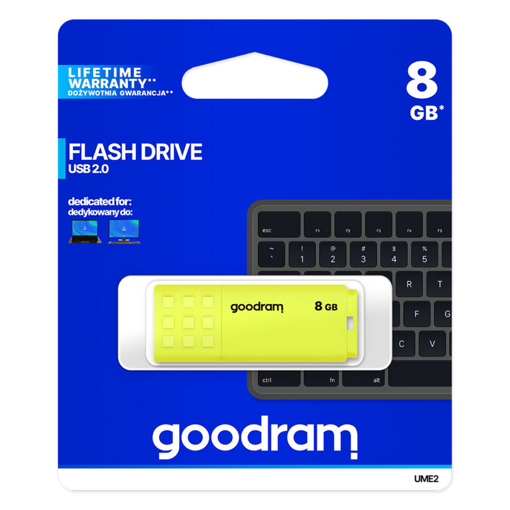 Στικάκι USB GoodRam UME2 Κίτρινο 8 GB