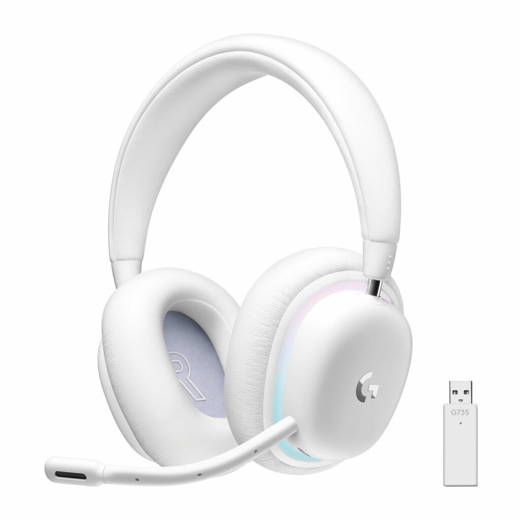 Bluetooth Ακουστικά με Μικρόφωνο Logitech G735 Λευκό Μπλε/Λευκό