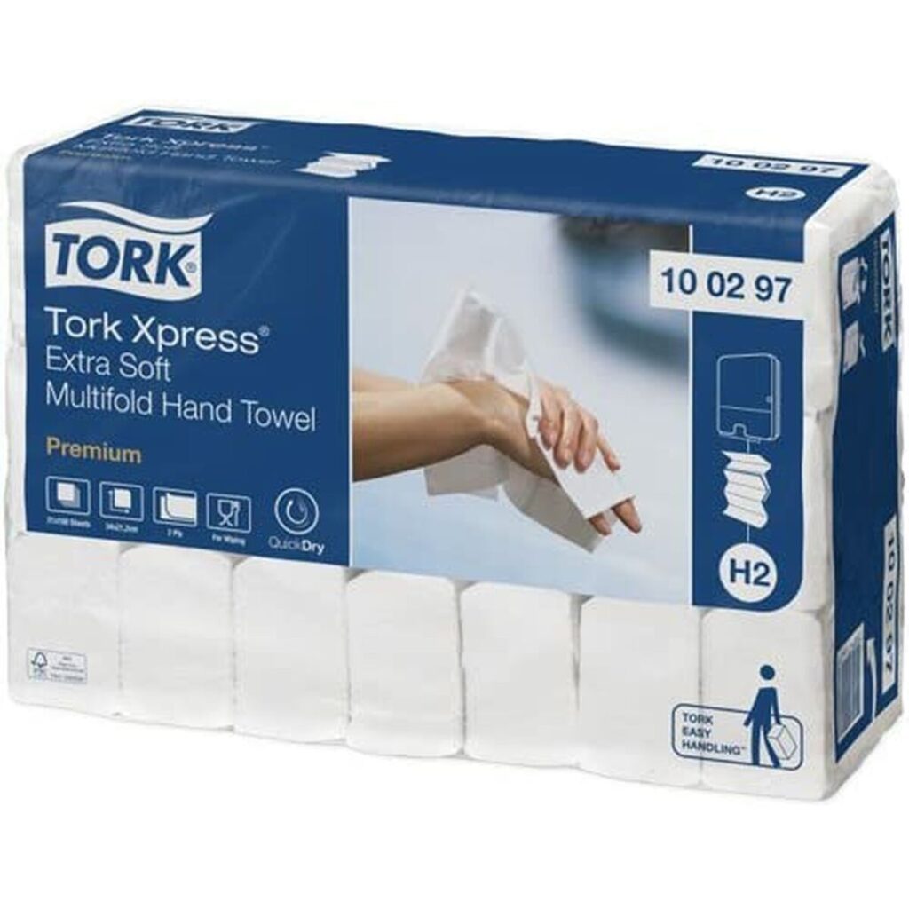 χαρτί που στεγνώνει στο χέρι Tork Pack Λευκό (21 Μονάδες)