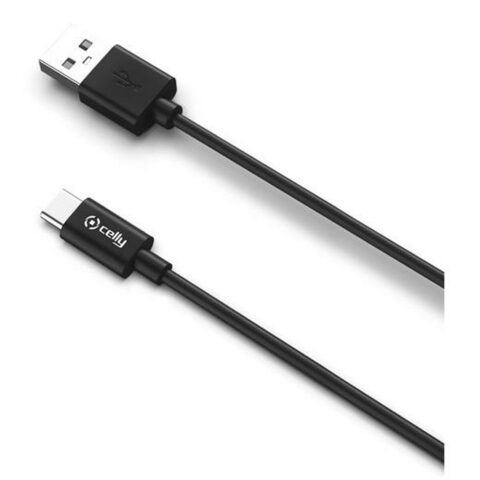 Καλώδιο USB-C Celly USB-C2M 2 m Μαύρο