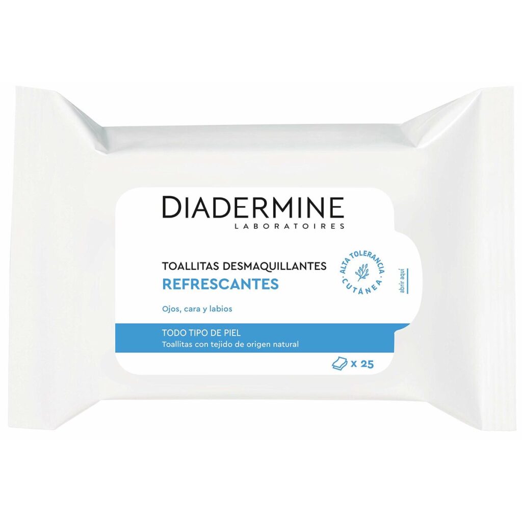 Μαντηλάκια Αφαίρεσης Μακιγιάζ Diadermine   Κανονικό Δέρμα Αναζωογονητική 25 Μονάδες
