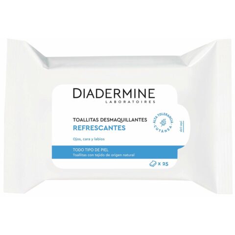 Μαντηλάκια Αφαίρεσης Μακιγιάζ Diadermine   Κανονικό Δέρμα Αναζωογονητική 25 Μονάδες