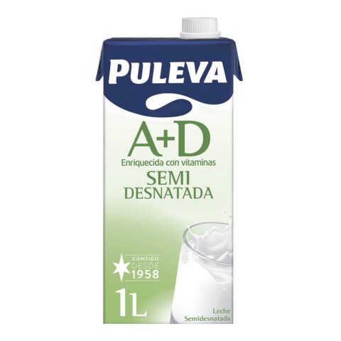 Ημιαποκορυφωμένο γάλα Puleva A+D (1 L)