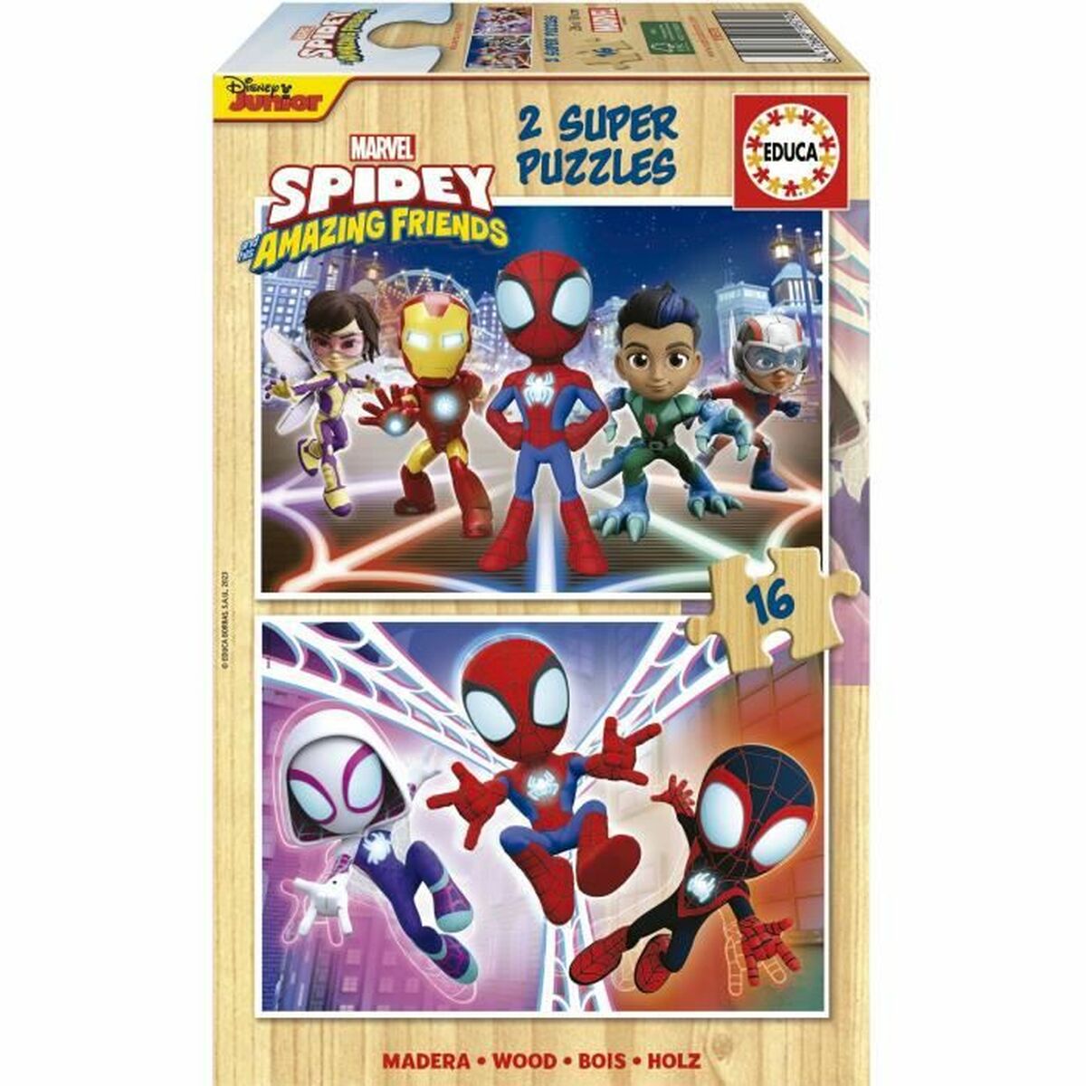Spiderman -puzzle supercolor 24 pieces maxi, puzzle