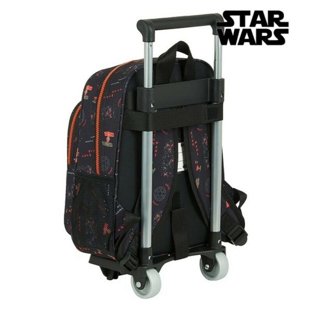 Σχολική Τσάντα με Ρόδες Star Wars The dark side Μαύρο Πορτοκαλί 27 x 33 x 10 cm
