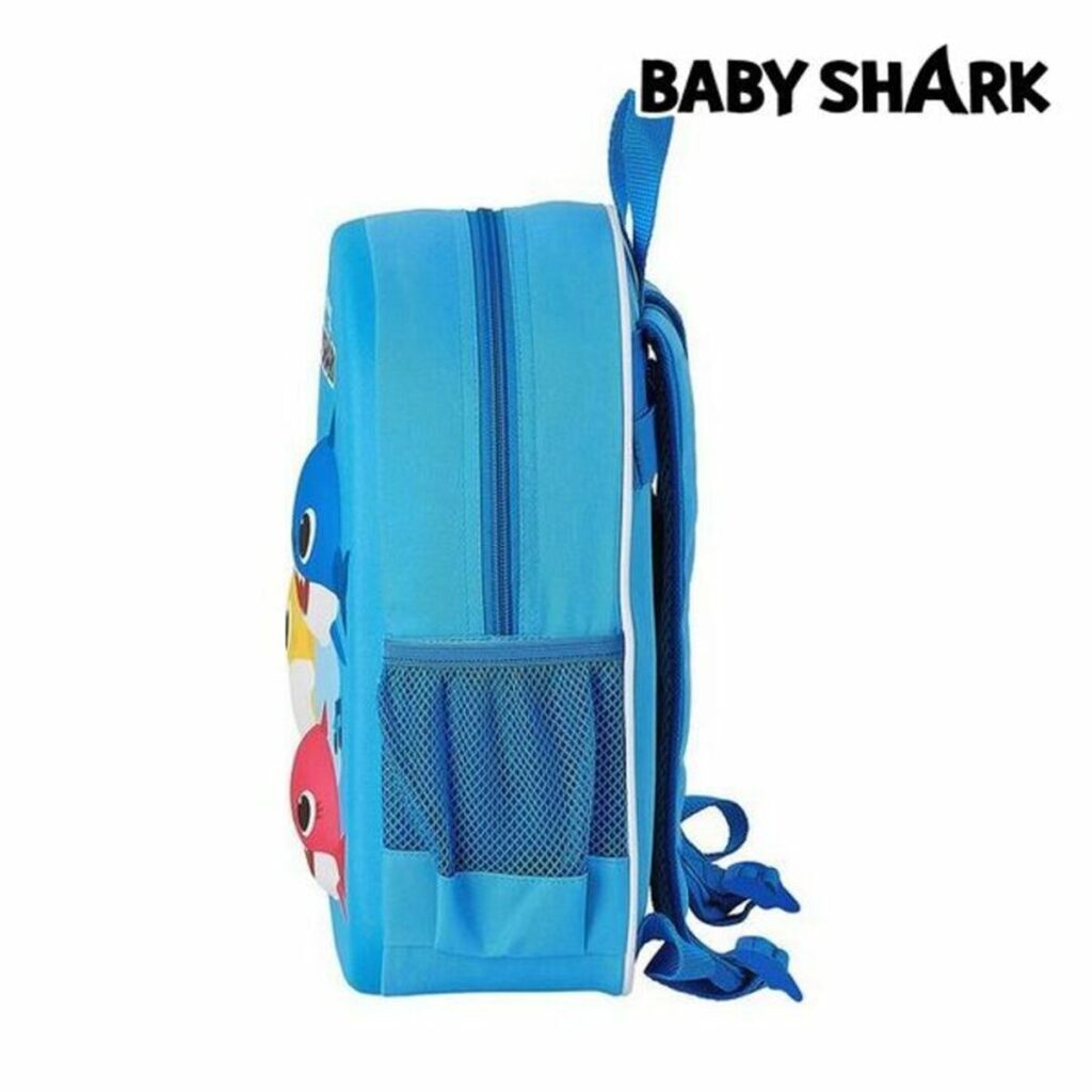 Παιδική Τσάντα 3D Baby Shark M890 Ανοιχτό Μπλε 27 x 32 x 10 cm