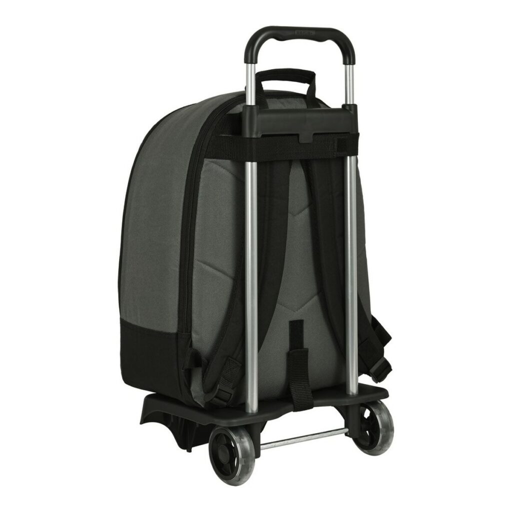 Σχολική Τσάντα με Ρόδες The Mandalorian 632158313 Μαύρο Γκρι (32 x 43 x 14 cm)