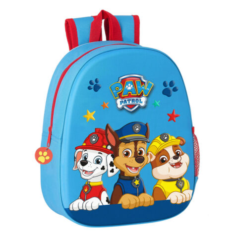 Παιδική Τσάντα 3D The Paw Patrol Μπλε Κόκκινο 27 x 32 x 10 cm