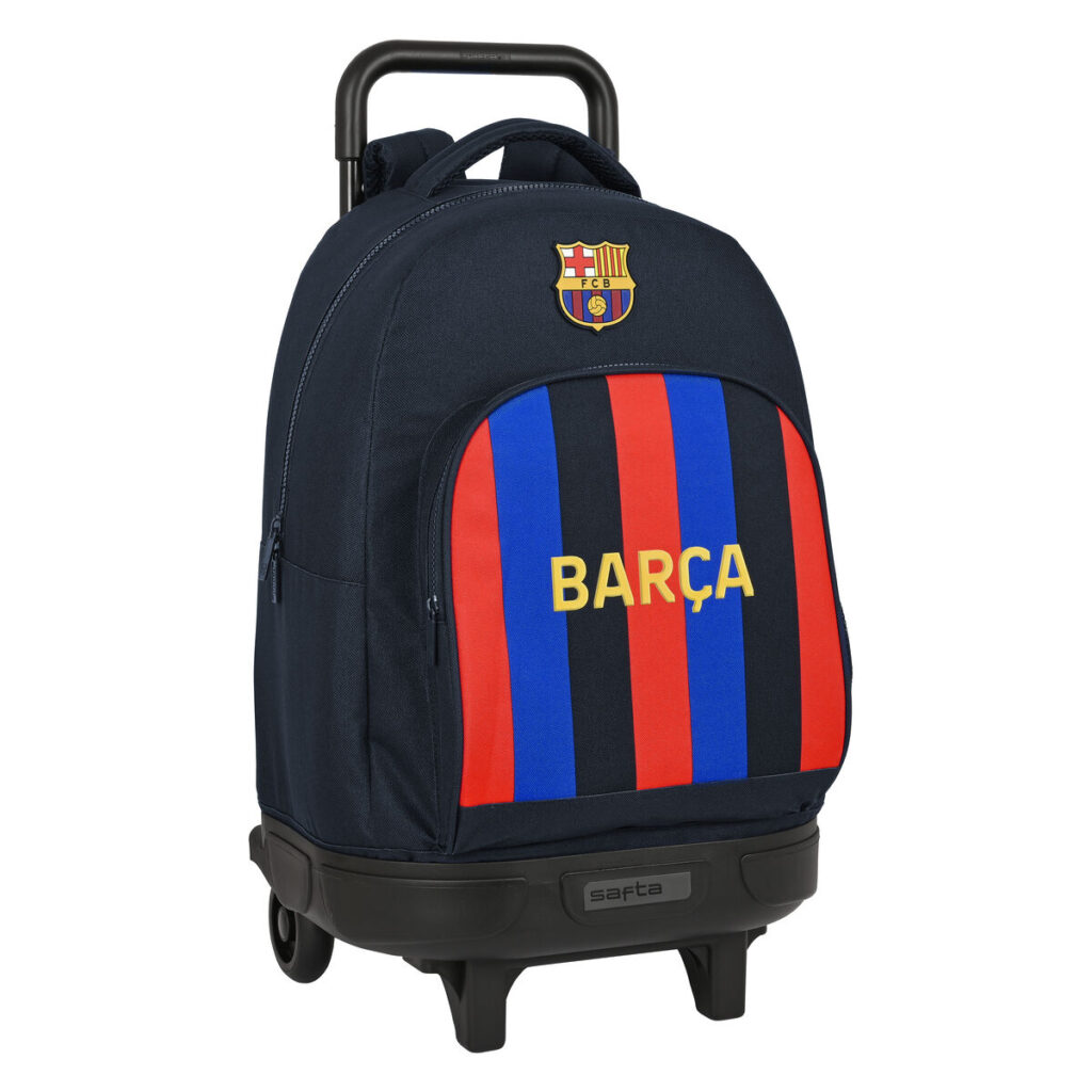 Σχολική Τσάντα με Ρόδες F.C. Barcelona Μπορντό Ναυτικό Μπλε (33 x 45 x 22 cm)