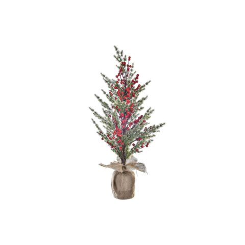 Χριστουγεννιάτικο δέντρο DKD Home Decor Κόκκινο Πράσινο Φυσικό PVC 40 x 40 x 90 cm