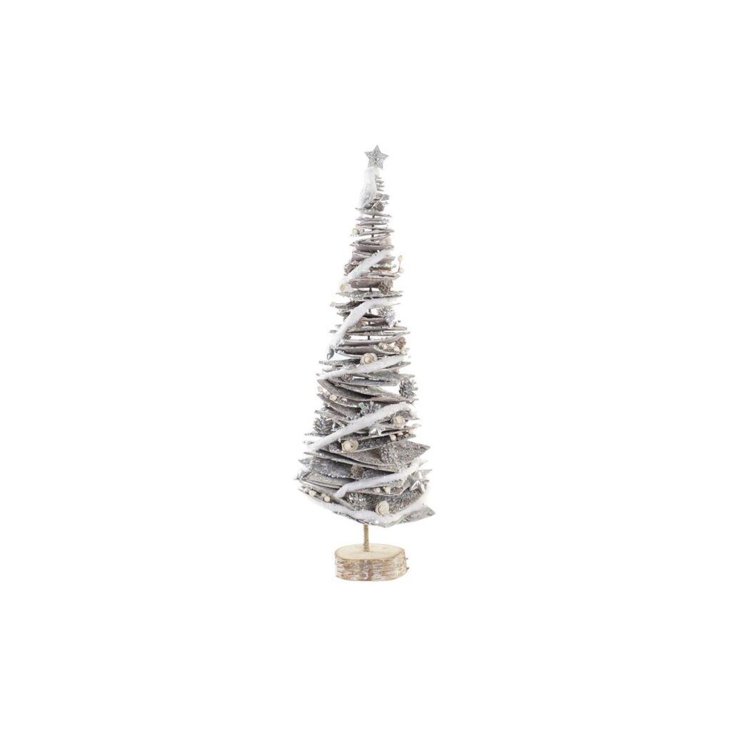 Χριστουγεννιάτικο δέντρο DKD Home Decor Φυσικό Σημύδα Χιονισμένο 34 x 34 x 102 cm