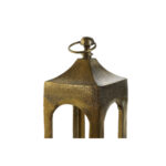 Lanterne DKD Home Decor Χρυσό Αλουμίνιο Κρυστάλλινο Παλαιωμένο φινίρισμα 16 x 16 x 55 cm