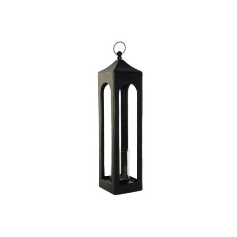 Lanterne DKD Home Decor Μαύρο Αλουμίνιο Κρυστάλλινο 21 x 21 x 91 cm