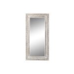 Τοίχο καθρέφτη Home ESPRIT Λευκό Καφέ Ξύλο από Μάνγκο 90 x 4 x 180 cm