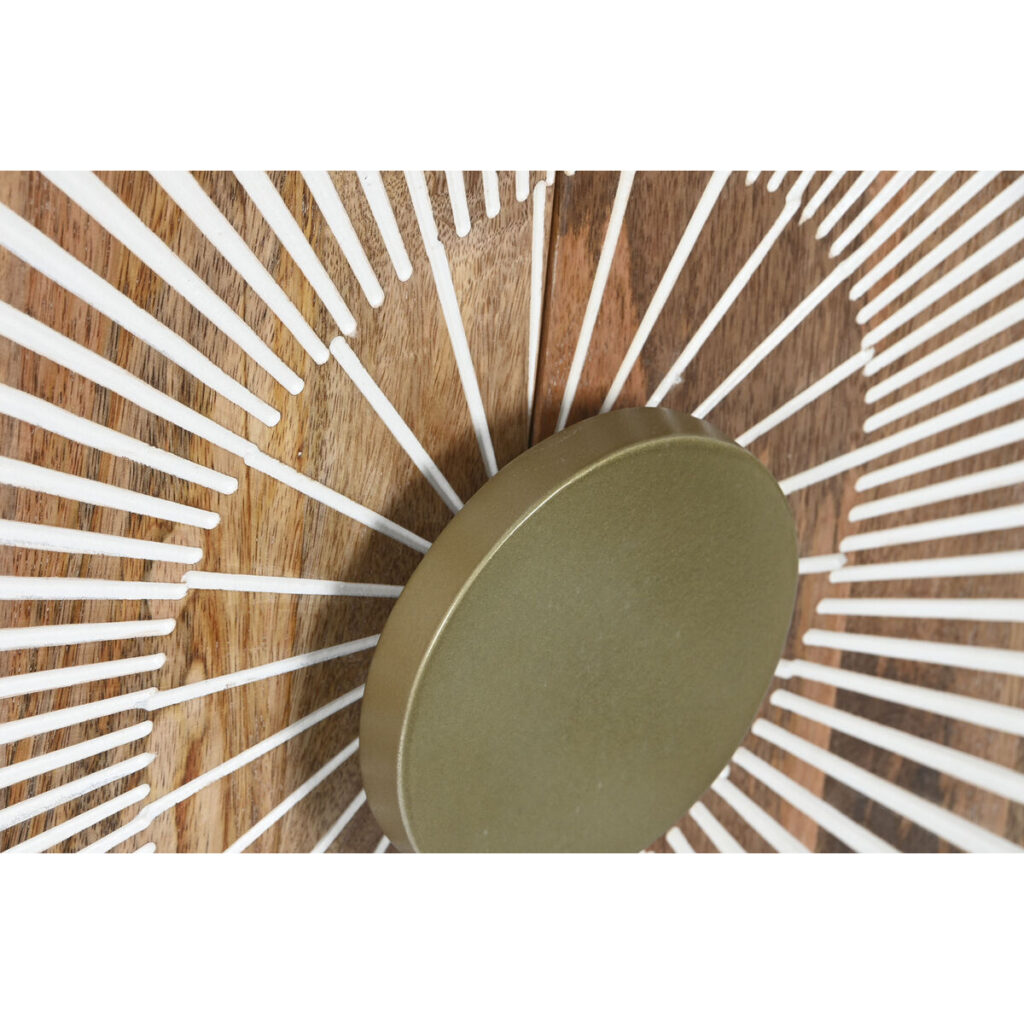 Ράφια Home ESPRIT Λευκό Χρυσό Φυσικό Ξύλο Ξύλο από Μάνγκο 80 x 45 x 160 cm