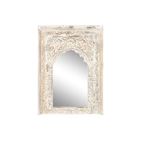 Τοίχο καθρέφτη Home ESPRIT Λευκό Ξύλο από Μάνγκο 60 x 6 x 87 cm