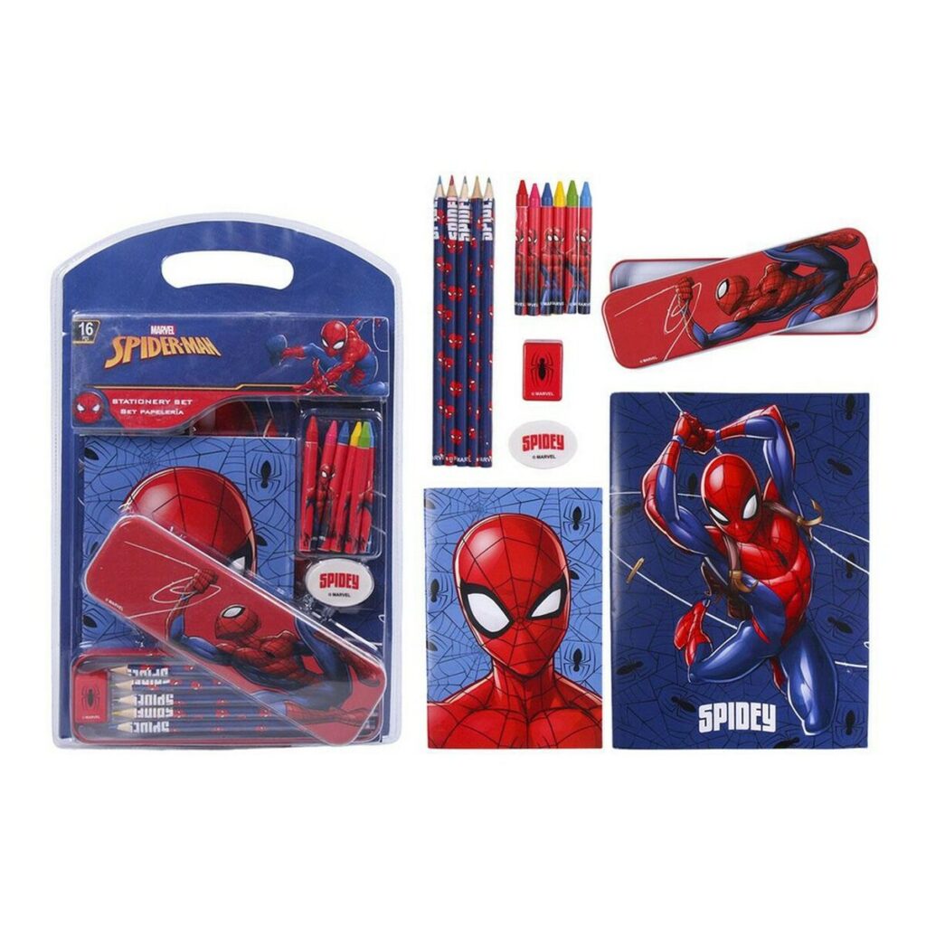 Σετ Χαρτικών Spiderman 2100003564 Κόκκινο (16 pcs)