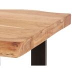 Βοηθητικό Τραπέζι Holo 120 x 60 x 47 cm Καφέ Μαύρο ξύλο ακακίας